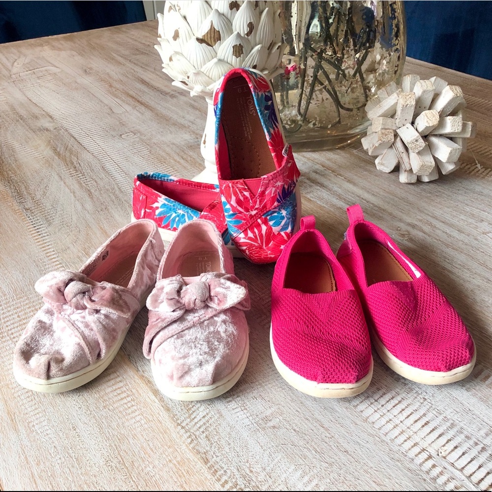 Toms Lot of 3: 9T shoes